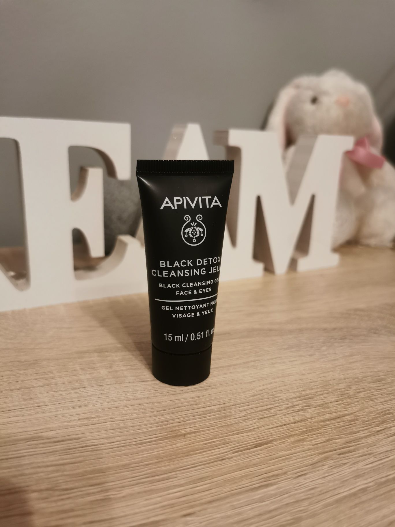 Apivita black detox żel do mycia twarzy 15ml