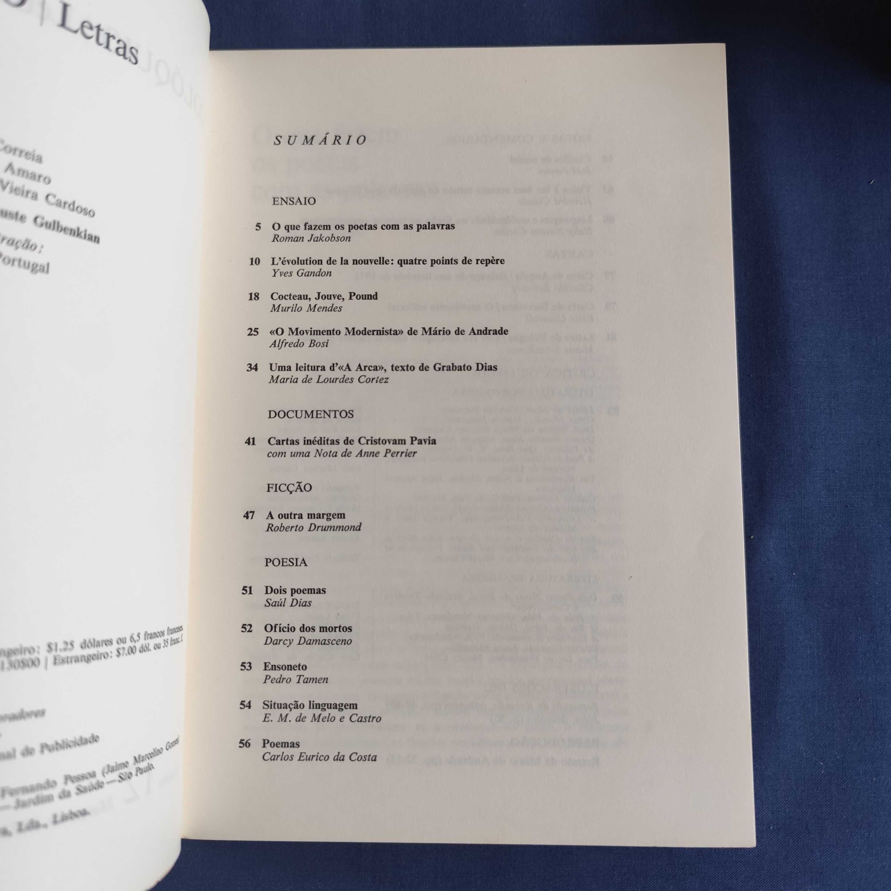 Revista Colóquio Letras 12 - Março 1973