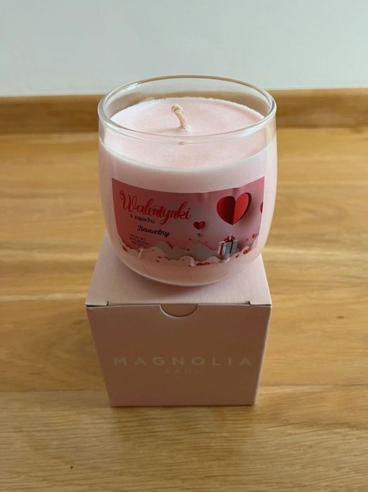 Świeczka zapachowa bawełna Walentynki