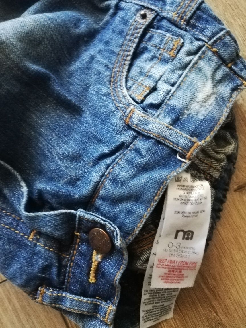 Spodnie jeans roz 56/62