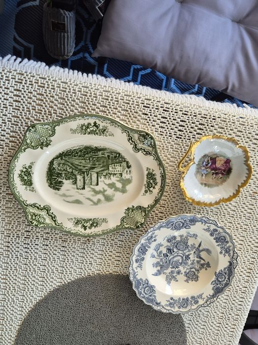 Stara patera angielska,talerz  i miseczka cena za wszystko