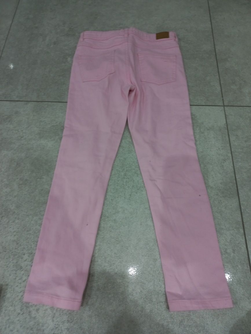 Spodnie różowe sinsay 122