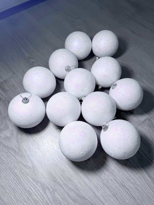 12 bolas Natal com brilho - como novas