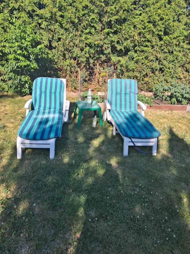 Leżaki basenowe na działkę
