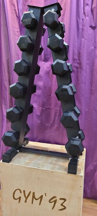 Zestaw hantli hex popularnych małych 3-8 kg