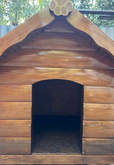 Будка дерев'яна для крупної собаки