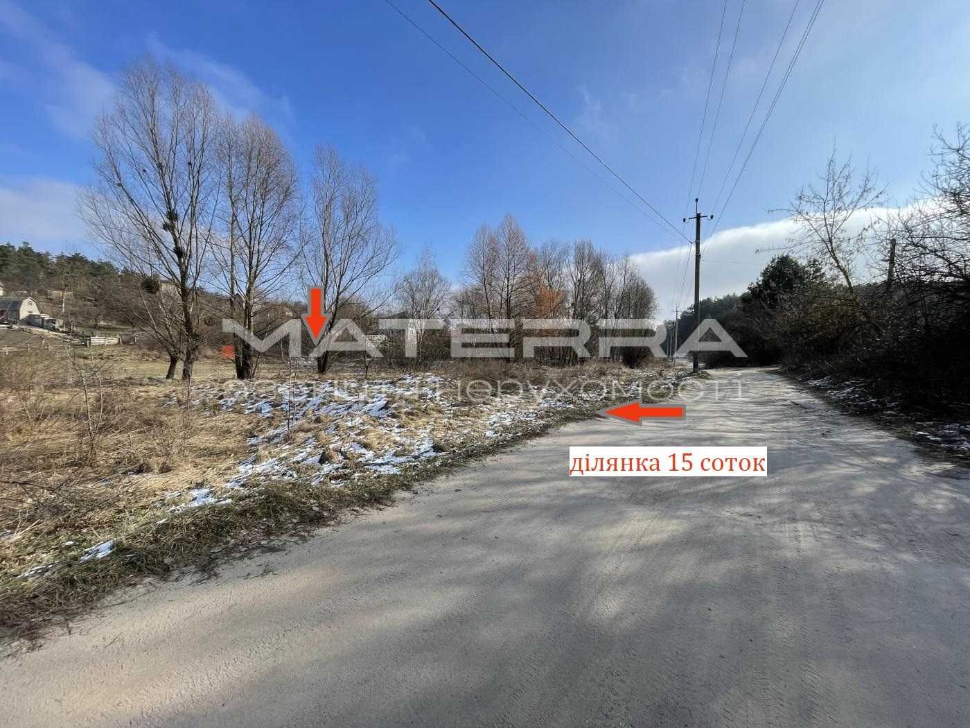 Малютянка ділянка 10 соток забудова, ліс озеро