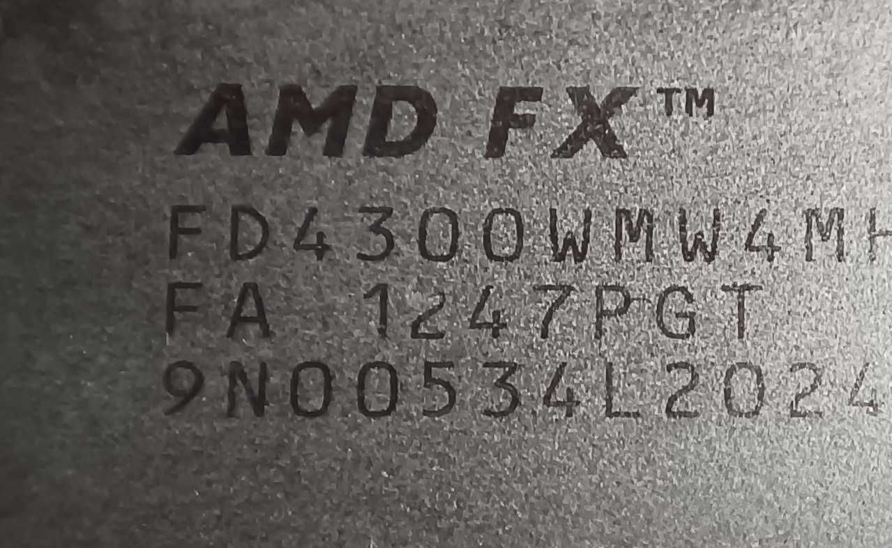 Процессор FX 4300 с материнской платой