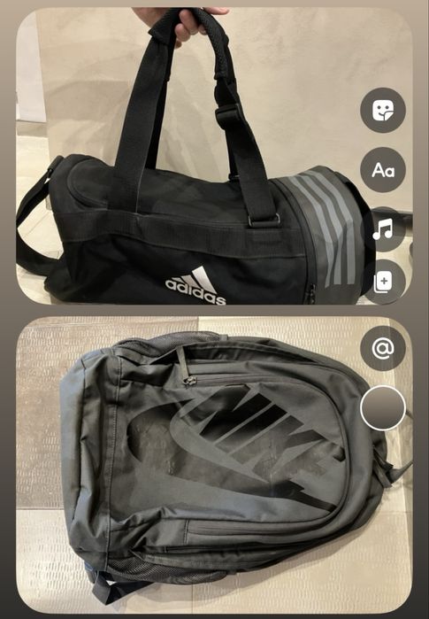 Plecak nike i torba adidas