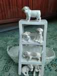 Фарфор, щенки в корзине, статуэтка ,раритет
