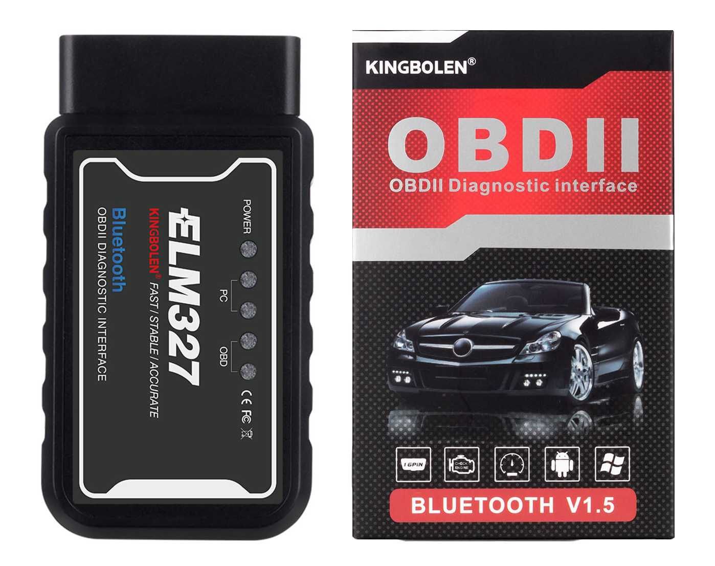 ELM327 bluetooth чип PIC18F25K80 Оригинал OBD2 автосканер ELM 327