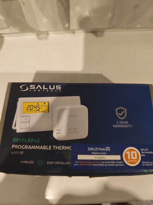Salus Sterownik Regulator 091FLRFV2 Termostat Pieca Kotla Bezprzewodow