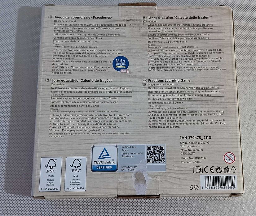 Conjunto de puzzles infantis