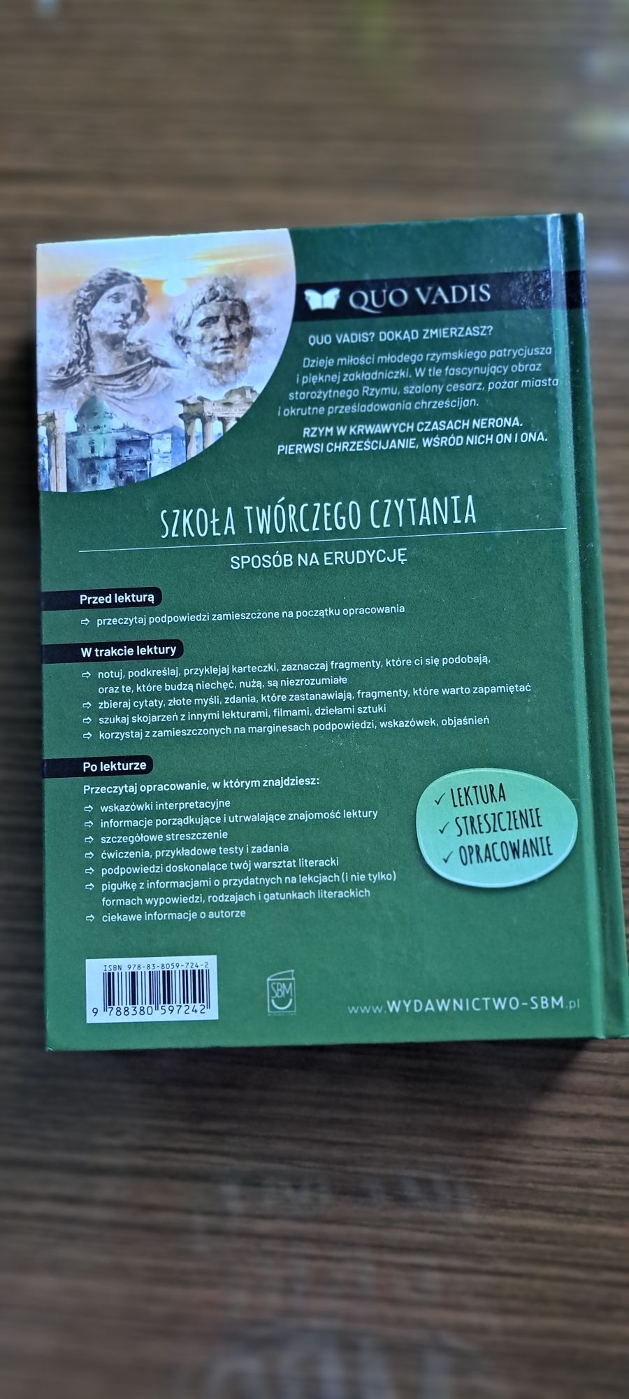 Lektura z opracowaniem Quo Vadis