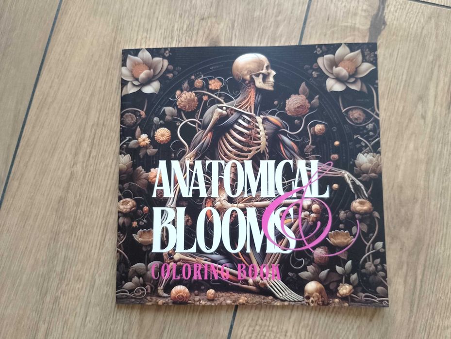 Anatomical Blooms, Coloring Book, kolorowanki dla dzieci i dorosłych.