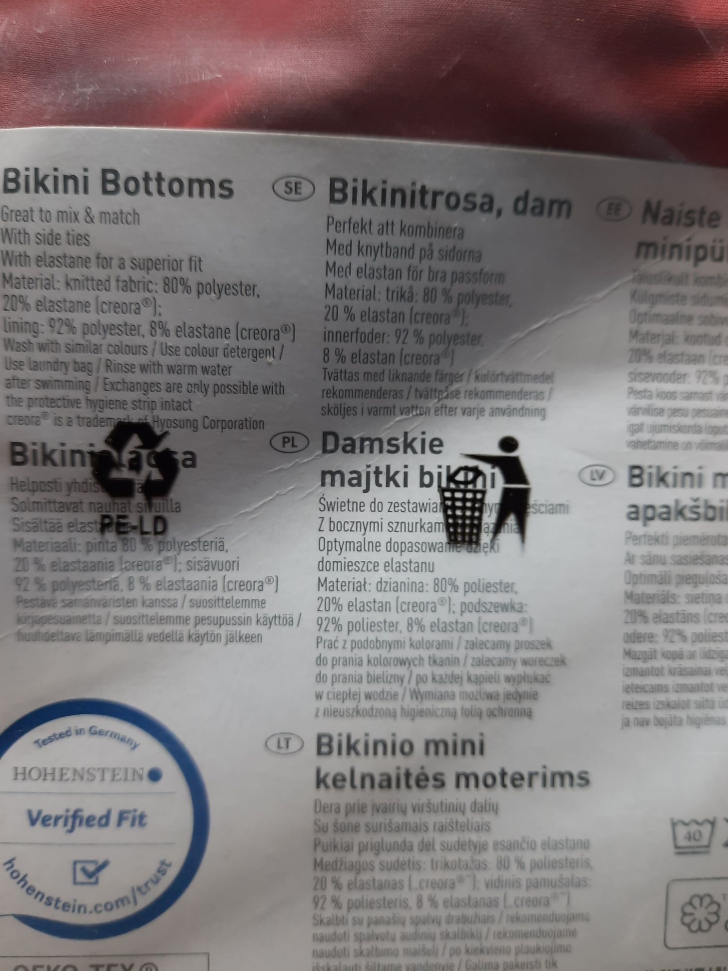 Nowy dół majtki bikini 42 burgundowe