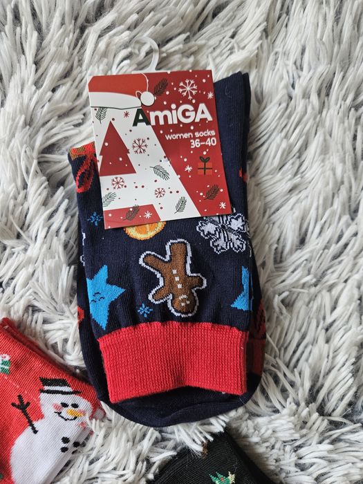 Новогодние женские носочки