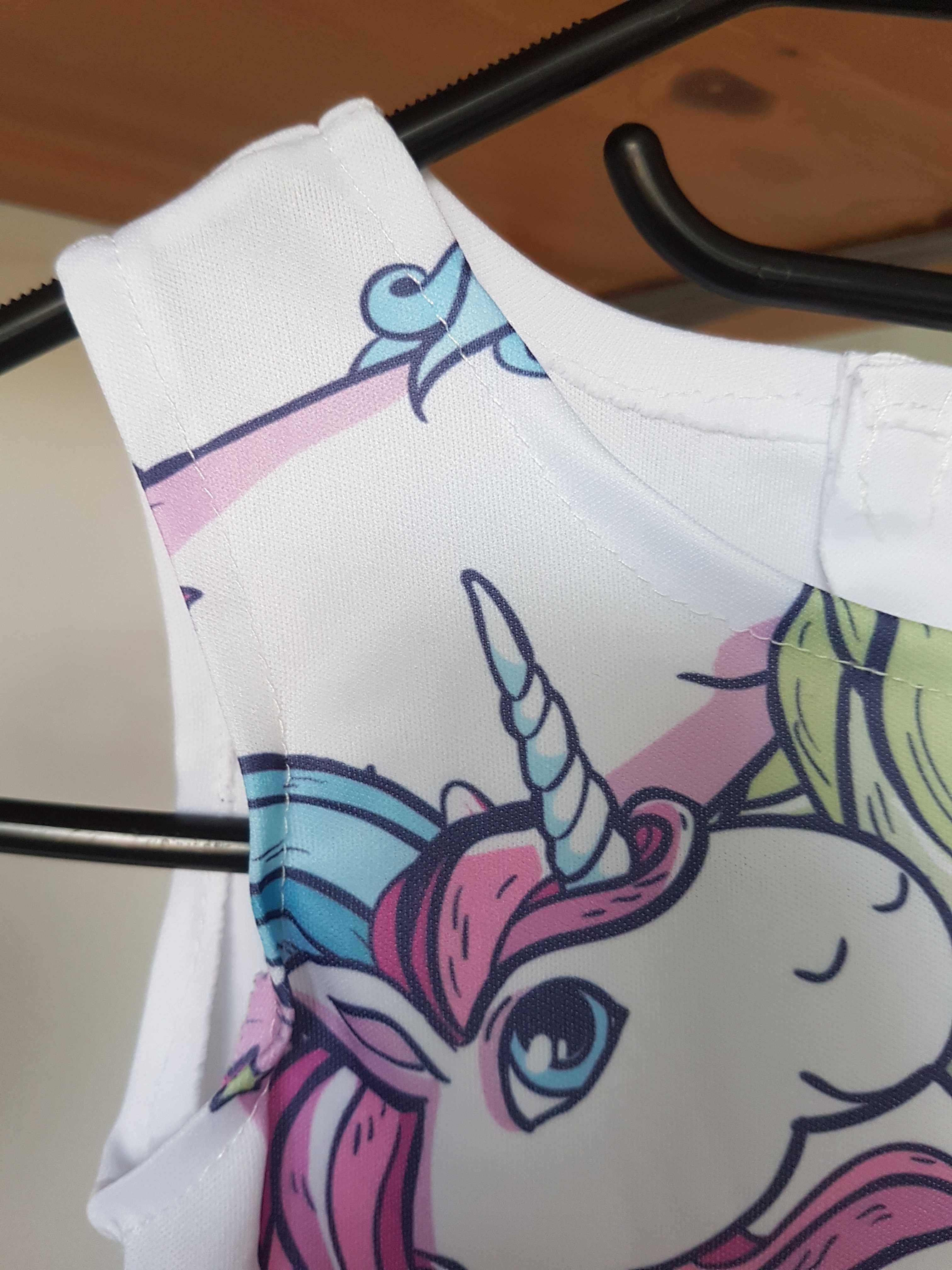Sukienka przebranie Jednorożec unicorn rozmiar 98-104 cm. G308