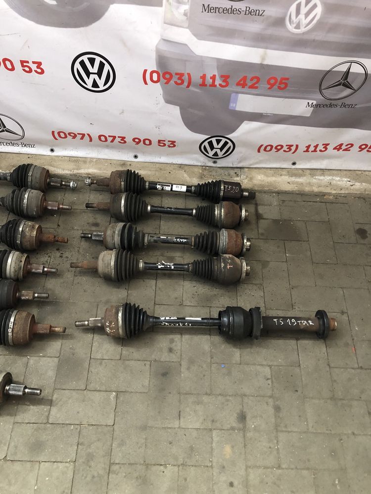 Полуось передняя правая девая VW T5 1.9  2.0  2.5 полуося передні
