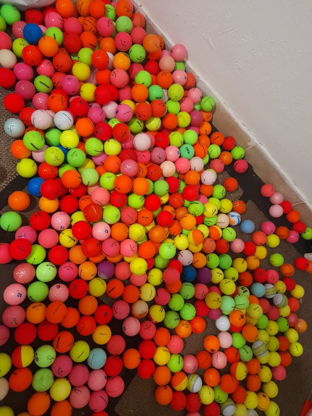 Bolas  de golfe  usadas
