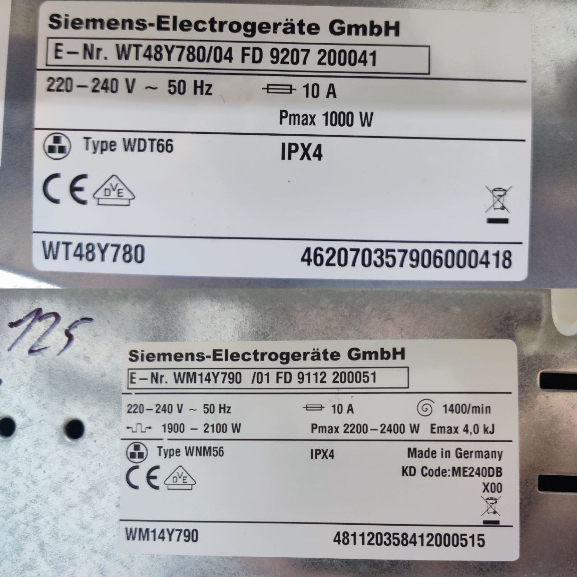 Комплект Siemens™iQ890 Self Condencer. Стиральная+Сушильная машина