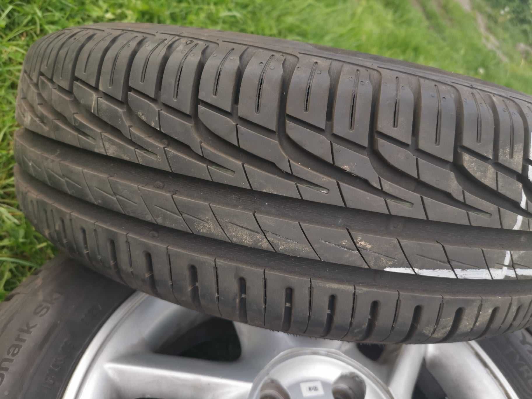 Opony letnie 195/60 R15 Jak NOWE z felgami