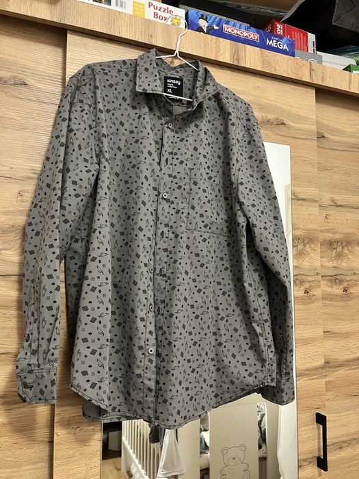 Koszula meska szara XL