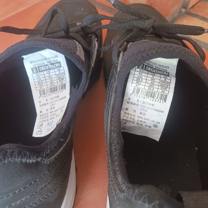 Sapatos 42 de btt st 100 rockrider decathlon