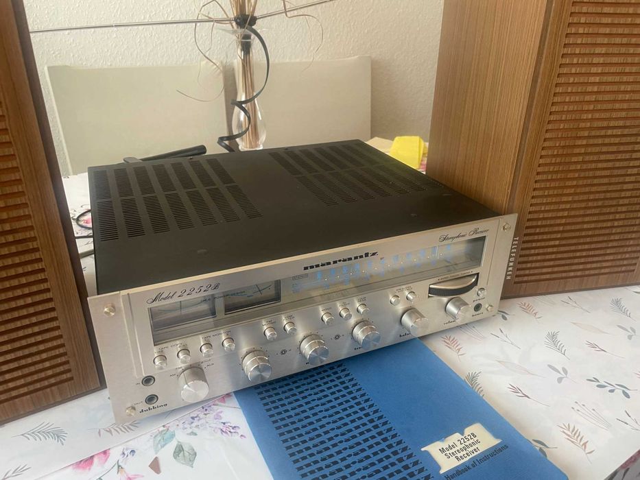 Amplituner Marantz 2252B z kolumnami vintage