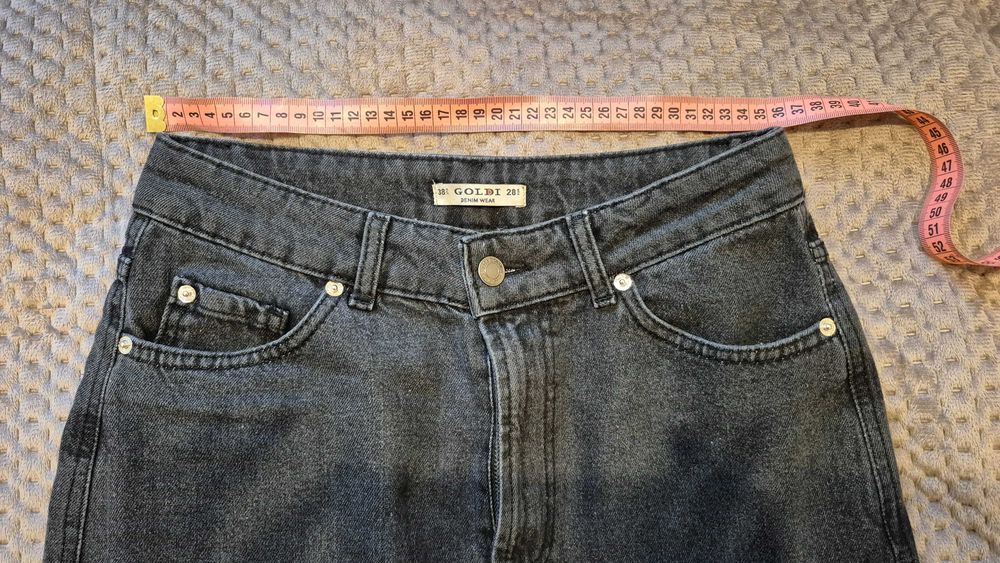 Джинсова спідниця довга чорна