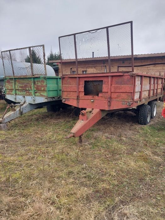 Przyczepa rozrzutnik wywrotka sztywna D46