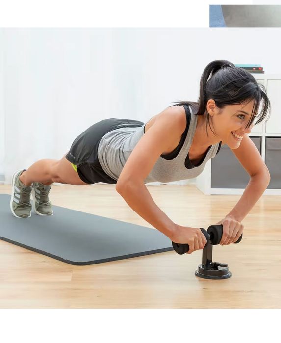 Barra de Fixação para Abdominais com Ventosa e Guia de Exercícios