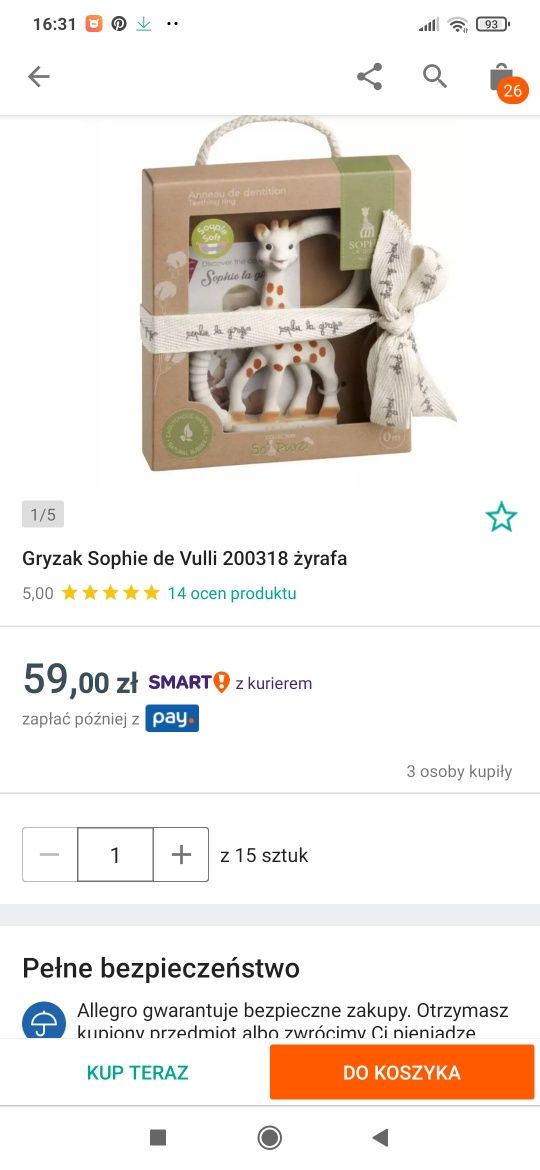 Gryzak Sophie De La Girafe