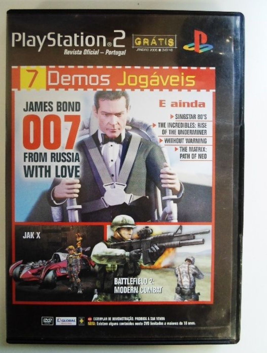 Jogo PlayStation 2 / James Bond 007 (7 Demos Jogáveis)