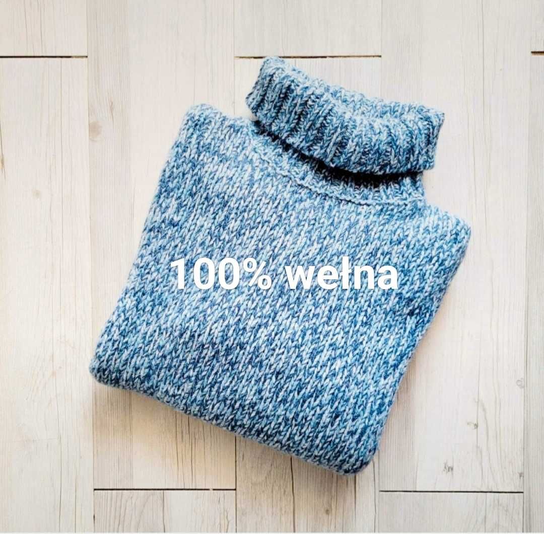 Wełniany sweter 100% wełna