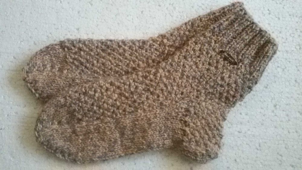 Теплі в'язані чоловічі шкарпетки 27 розмiру