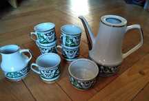Porcelanowy serwis do kawy Chodzież z 1943
