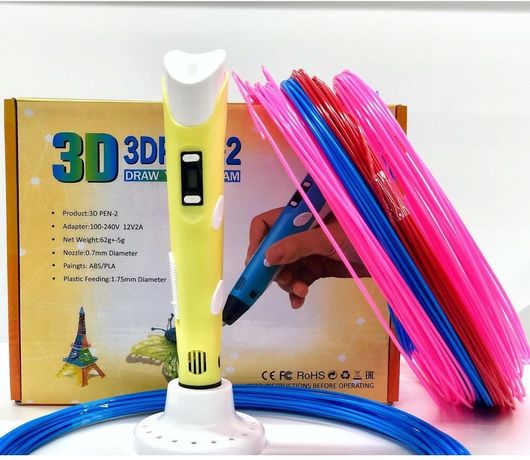 (і) 3D ручка и наборы PLA пластика! Нарисуй 3д Робота Самолет Машинку!