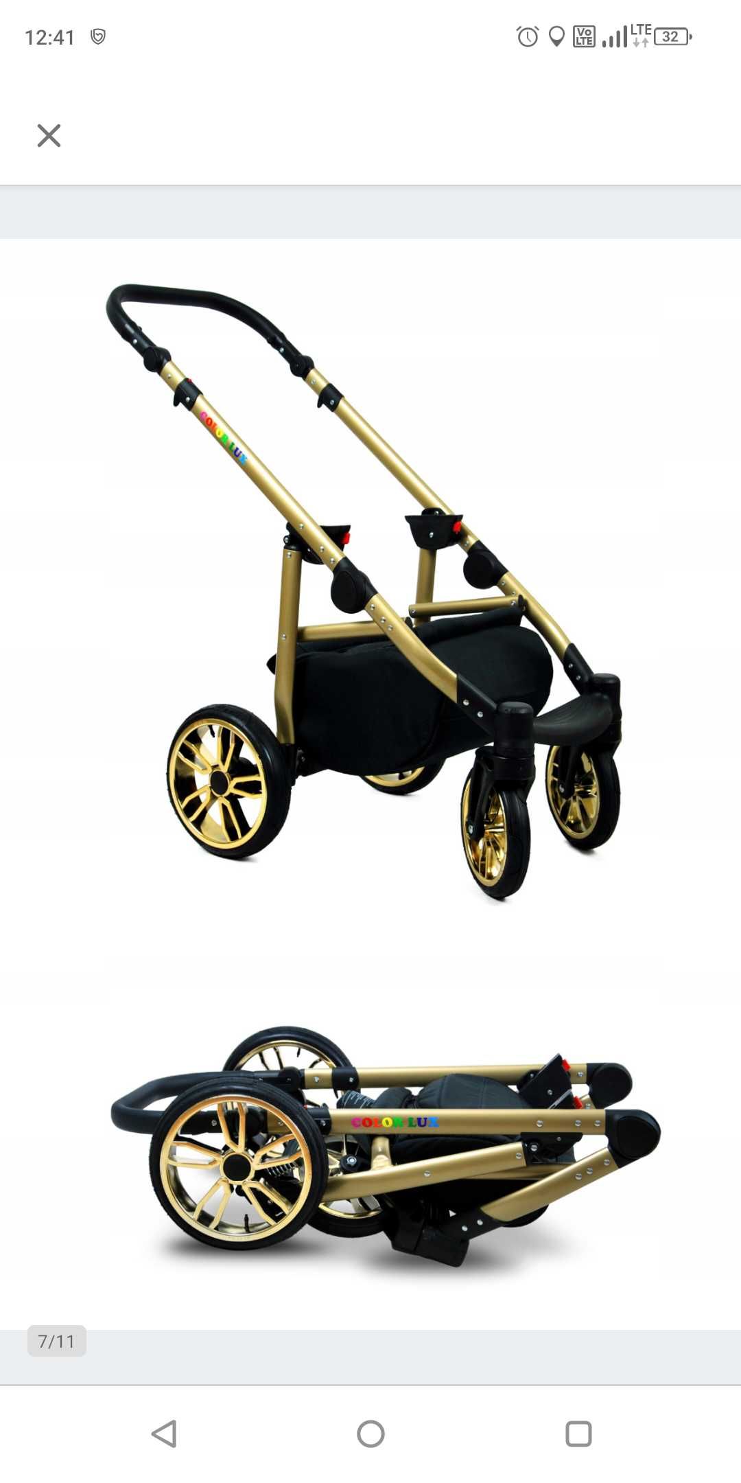 Wózek dziecięcy 4w1 gondola/spacerówka/ISOFIX/nosidło