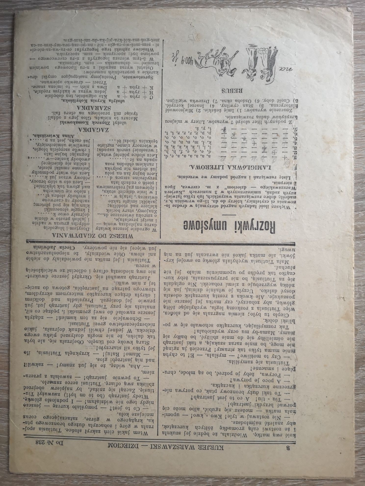 Warszawski Kurier Dzieciom 1935r