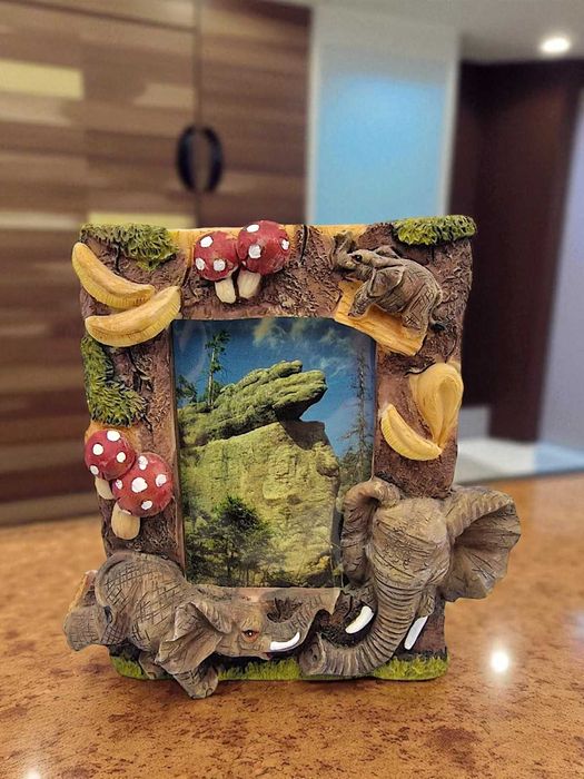 Zestaw dekoracyjny – ramki safari + miś