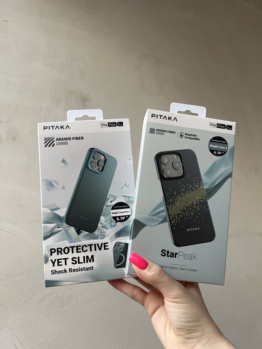 Оригінальні чохли PITAKA iPhone 15/16 Pro Max в асортименті