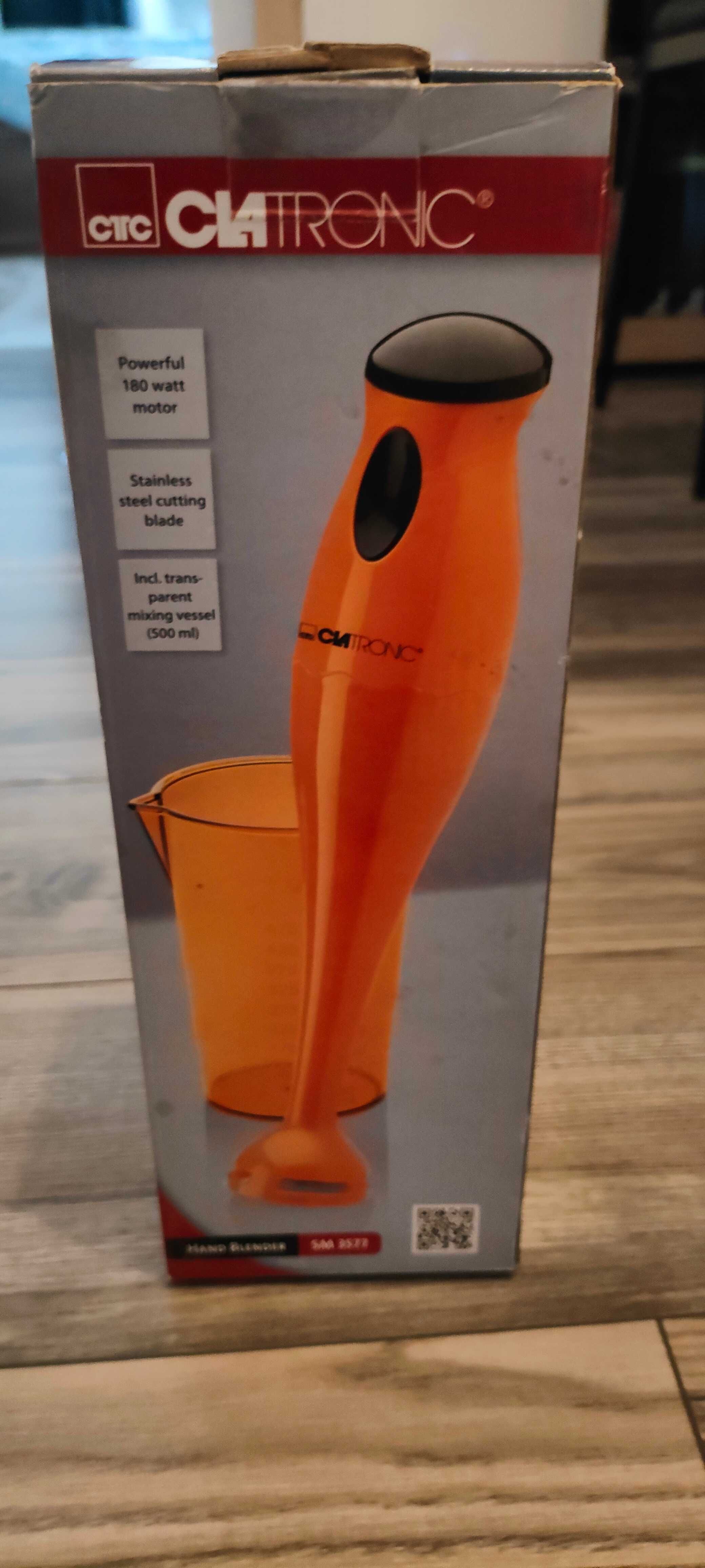 Blender ręczny pomarańczowy
