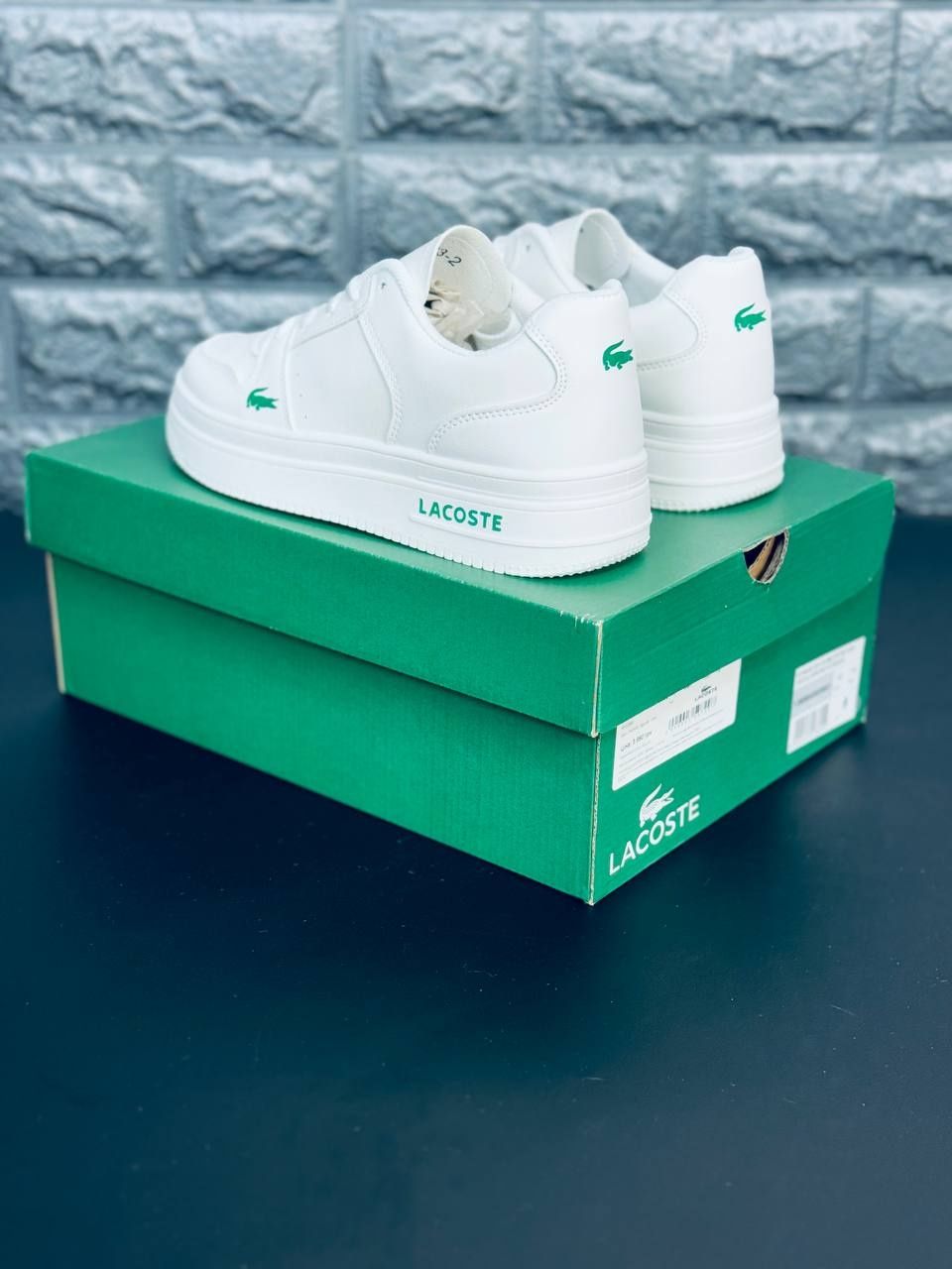 Женские кроссовки Lacoste кеды белого цвета Лакоста 35-41