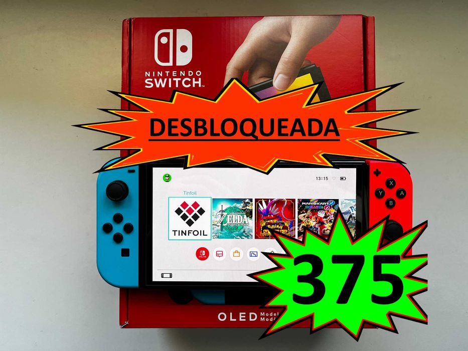 Nintendo Switch Oled | DESBLOQUEADA [NOVA por ESTREAR]