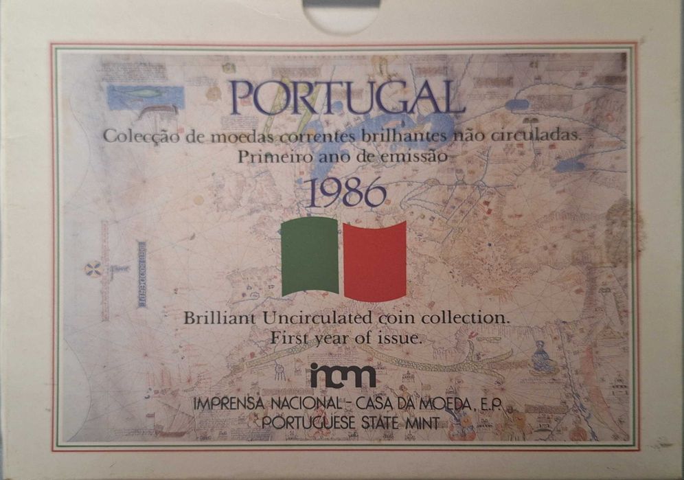 CARTEIRA BNC 1986, moedas de escudos