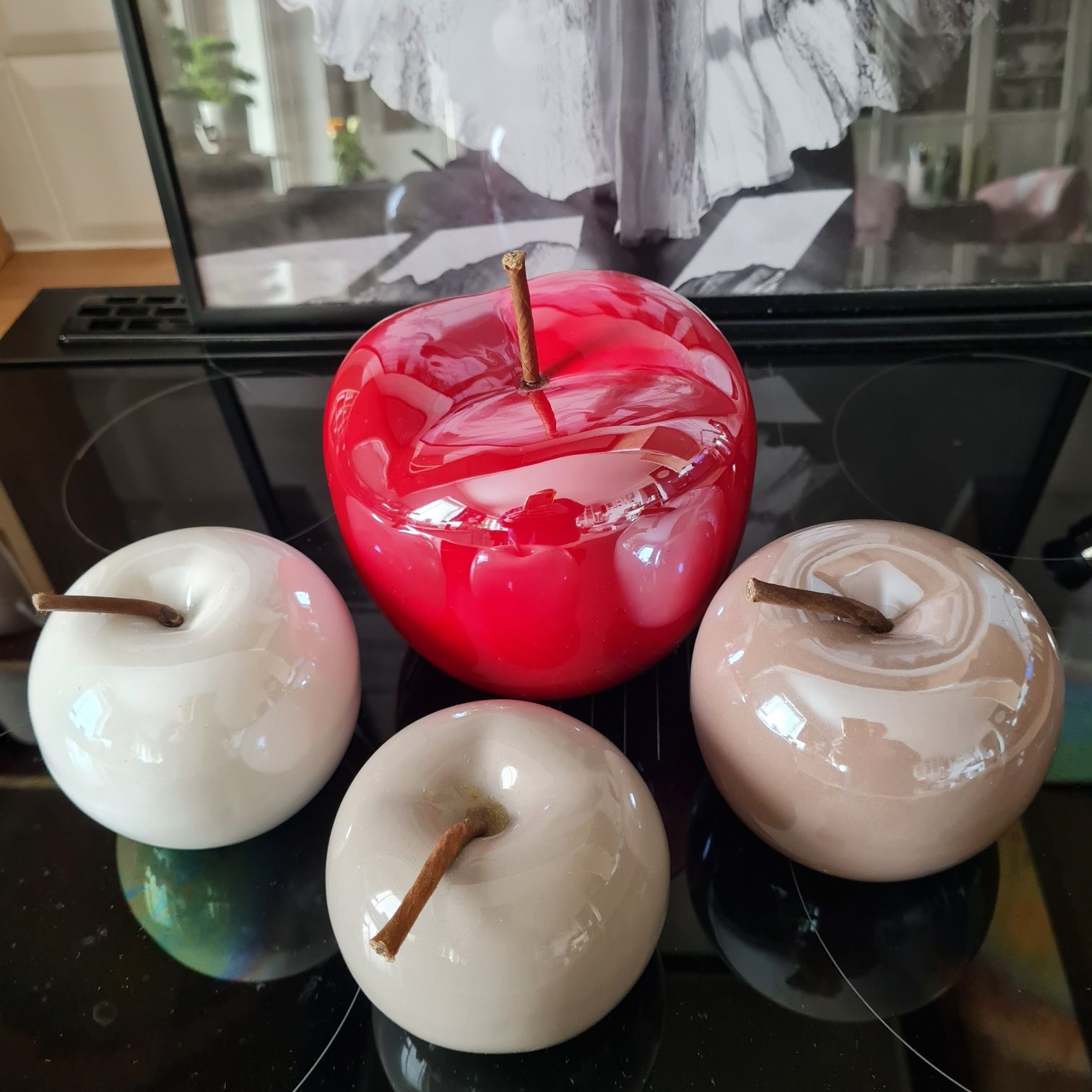 Komplet ceramicznych jabłek XL 4 sztuki Kik Home&You Nanu Nana Homla