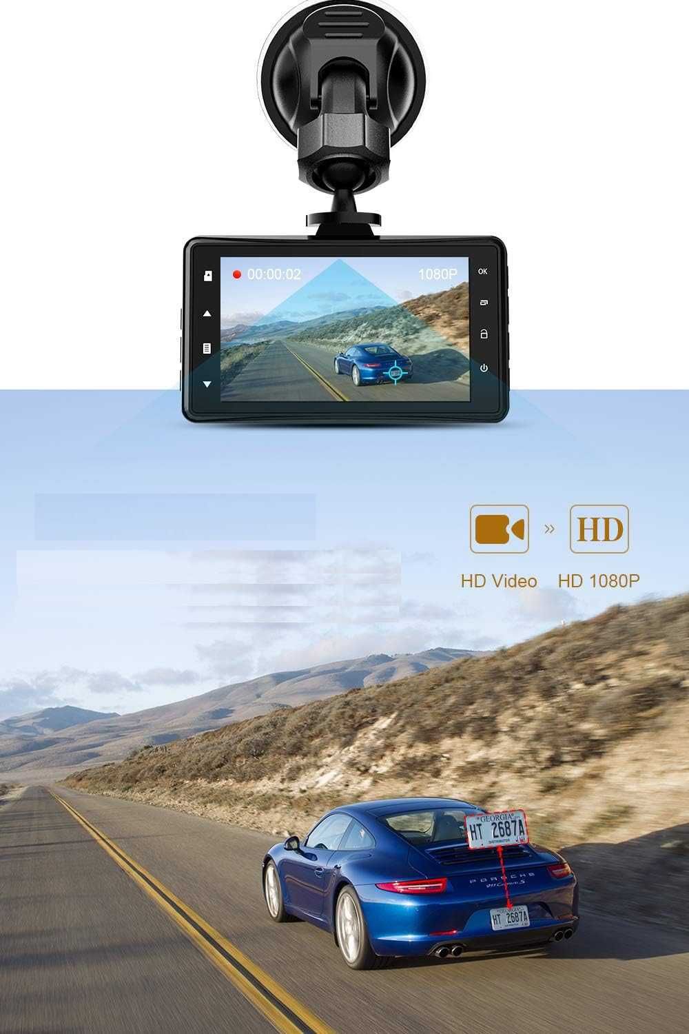 Kamera Samochodowa CHORTAU B-T11 1080P FULL HD 170° Czujnik G Pętla