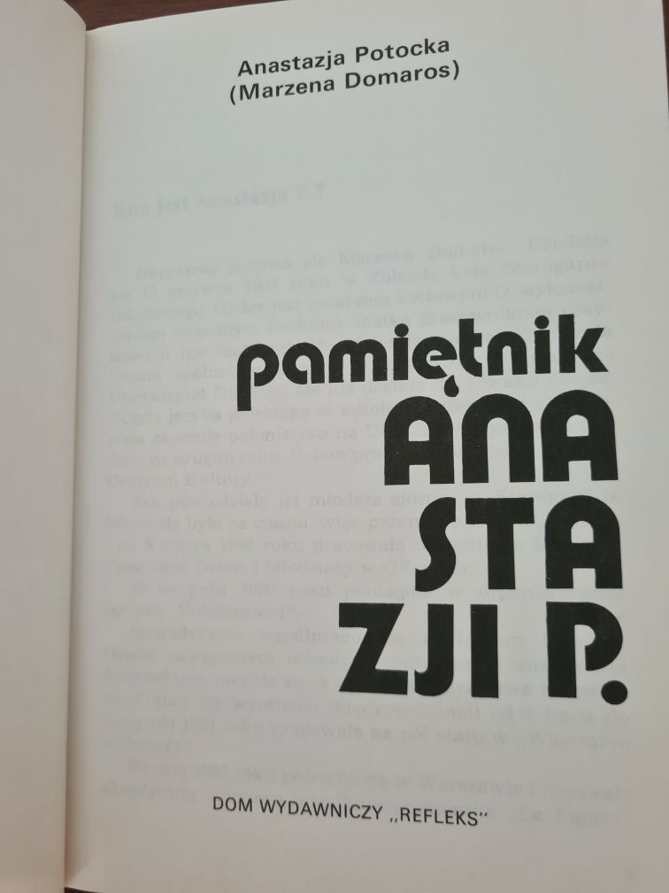 Pamiętnik Anastazji P. - Marzena Domaros