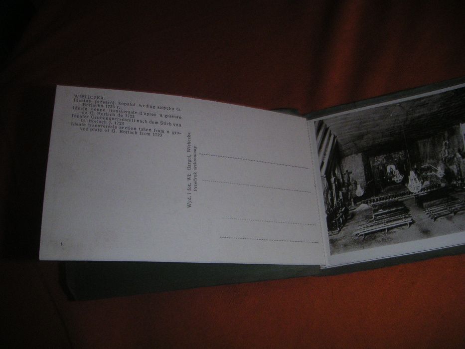 Wieliczka pocztówki Saliny Wielickie Międzywojnie komplet10szt/etui